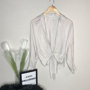 ‼️FINAL $$ DROP‼️ LOVE, FIRE  Boho Tie Front Top